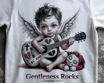 Gentleness Rocks Christian Punk Design, Fruits of the Spirit Sublimation File (Digital Download)