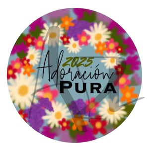 Adoración pura pin template digital
