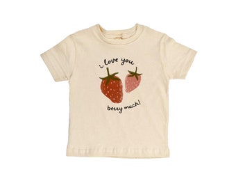 Chemise d'anniversaire aux fraises, baby shower aux fraises, grenouillère aux fraises, premier anniversaire des baies, cadeau de baby shower, cadeau de naissance mignon, sexe neutre