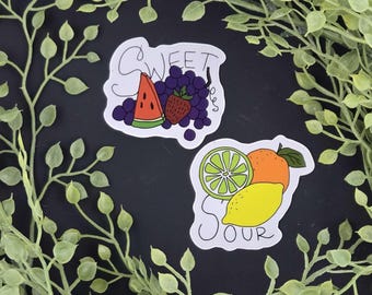 Sweet and Sour Vinyl Stickers