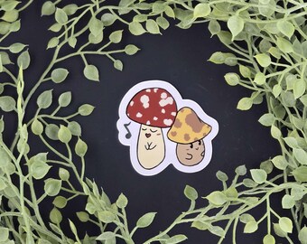 Singing Mushroom Vinyl Sticker