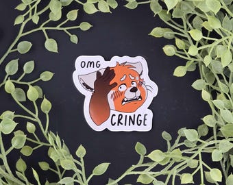 Omg Cringe Vinyl Sticker