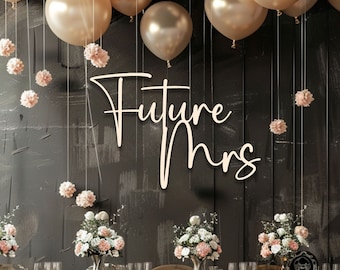 Future Mrs Sign, Bridal Shower Decorations, Bridal Shower Backdrop, Bride to be Sign, Bridal Shower banner, Future Mrs Sign Bridal Shower
