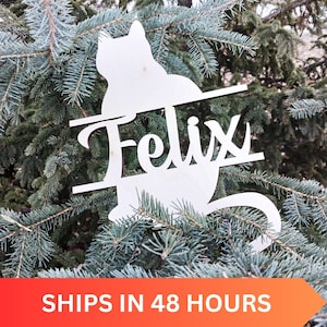 Cat Name Sign, Pet Decor, Cat Lover Gift, Pet Name Sign, Custom Cat Sign, Pet Wood Sign, Cat Sign, Cat Dad Gift, Cat Personalized, Pet Sign