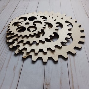 Steampunk Cogs, 25 Gear Designs, Gears Wall Decor, Large Wood Gear, Steampunk Decor, Industrial Decor, Steampunk Crafting, Steampunk Wedding