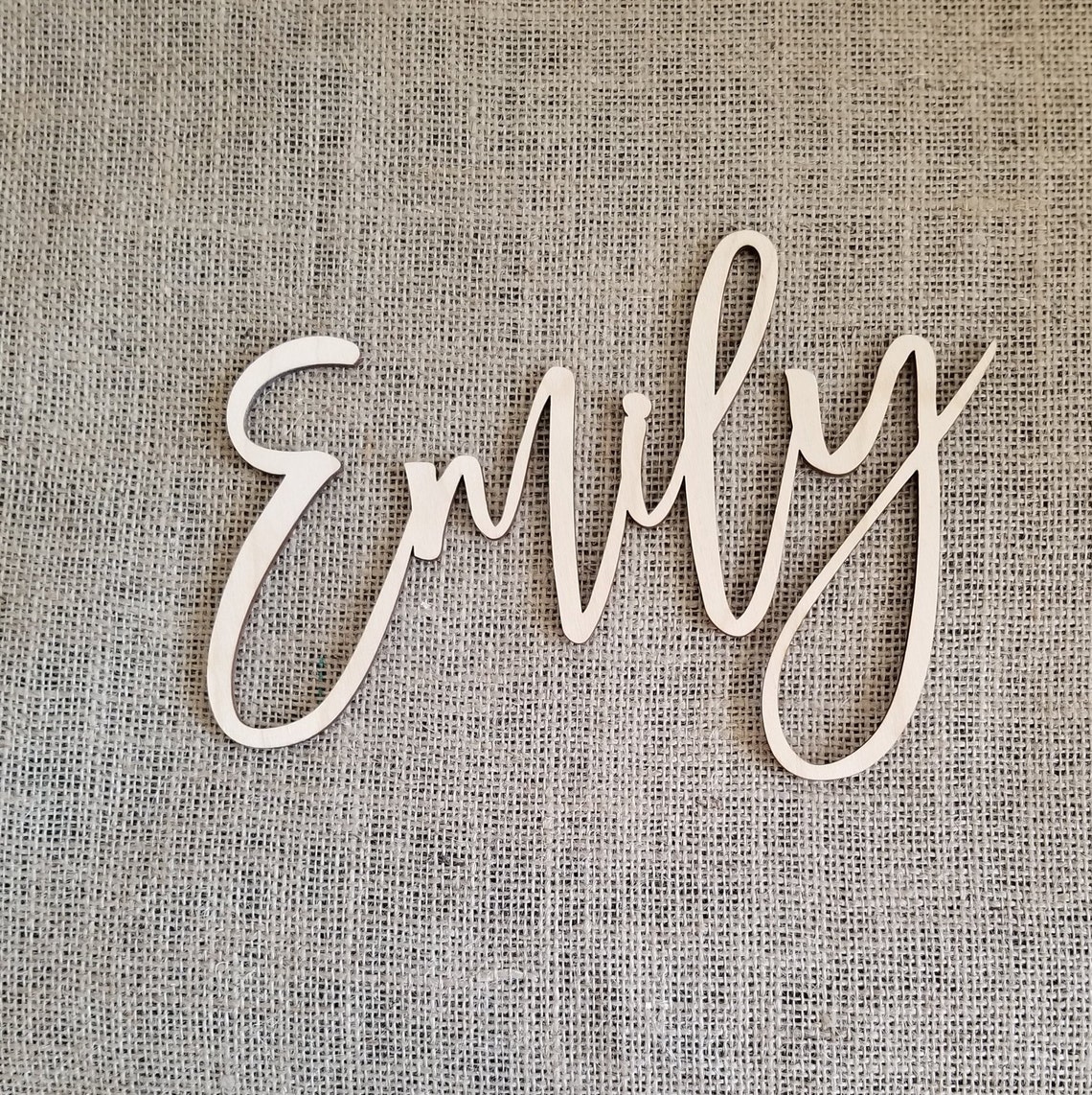 Nursery Name Sign Wood Name Sign Emily Sign Baby Wall Name | Etsy Canada