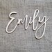 Nursery Name Sign Wood Name Sign Emily Sign Baby Wall Name - Etsy Canada