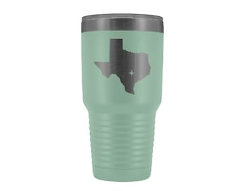 12 COLORS Texas Tumbler Travel Map Adoption Moving Gift 30oz