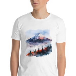 Berg Fuji Japan Kurzärmeliges Unisex-T-Shirt