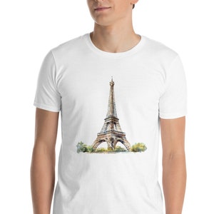 Eiffel Tower Short-Sleeve Unisex T-Shirt