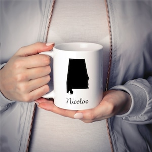Alabama Becher Adoption bewegenGeschenk Reise Zustand Karte