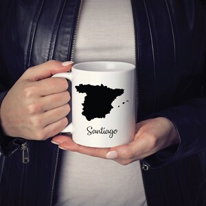 España Taza De viaje Mapa Hometown Moving Regalo