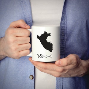 Peru Tasse Reise Karte Heimatstadt Umzug Geschenk