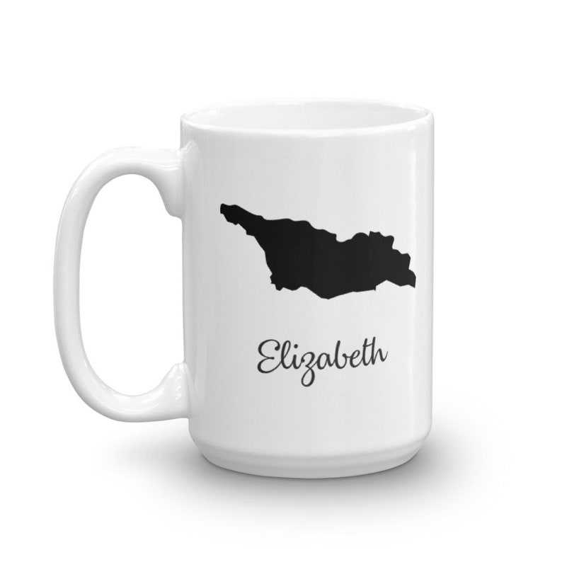 Country Mug Travel Map Hometown Moving Gift Etsy