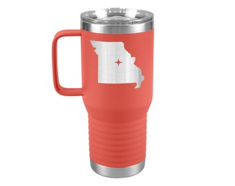 Missouri Tumbler Travel Map Adoption Moving Gift 20oz
