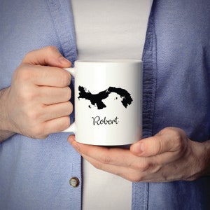 Panama Mug Travel Carte Ville natale déménagement cadeau