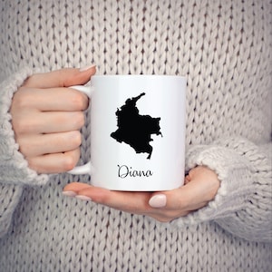 Colombia Mug Travel Map Hometown Moving Gift