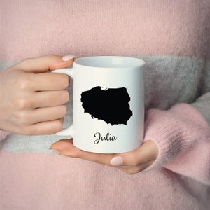 Poland Mug Travel Map Hometown Moving Gift