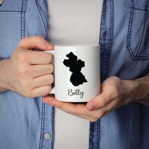 Guyana Mug Travel Map Hometown Moving Gift