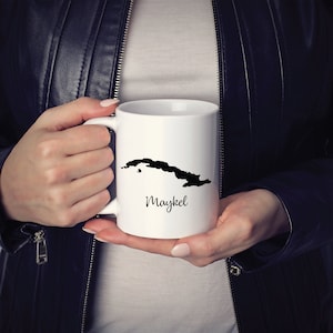 Cuba Mug Travel Map Hometown Moving Gift