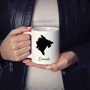 Montenegro Mug Travel Map Hometown Moving Gift