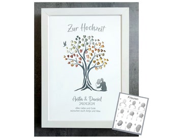 Geldgeschenk zur Hochzeit personalisiert, Hochzeit Geschenk personalisiert, Hochzeitsgeschenk Geld Baum, Hochzeit Geschenk Geld Herz