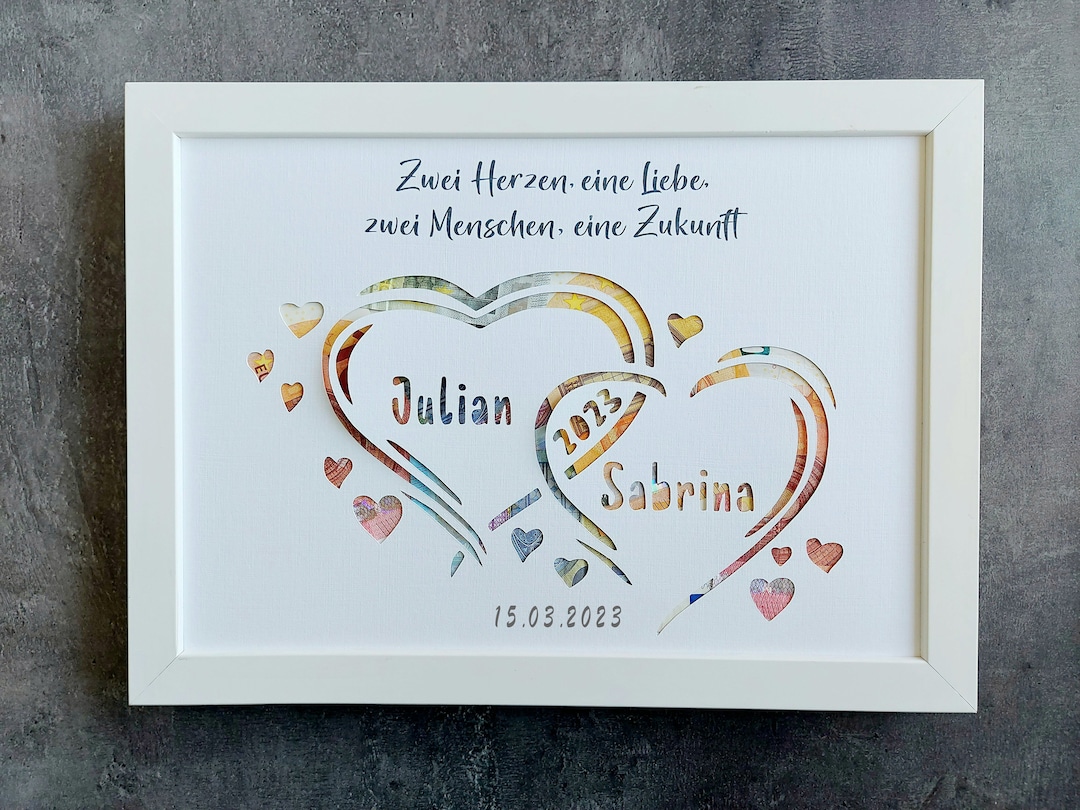 Hochzeits-Geldkarten-Brief – 12x18 Cm, Bedruckt, Aus Karton