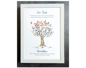 Baptism money gift, baptism gift money, communion money gift tree personalized, tree of life, baptism gift, money gift for picture frame