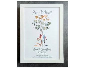 Wedding cash gift, personalized cash gift wedding, wedding gift money, cash gift wedding, wedding gift bride and groom