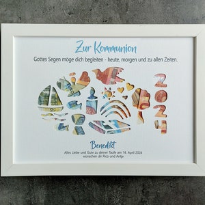 Confirmation money gift, communion money gift, confirmation gift money fish personalized