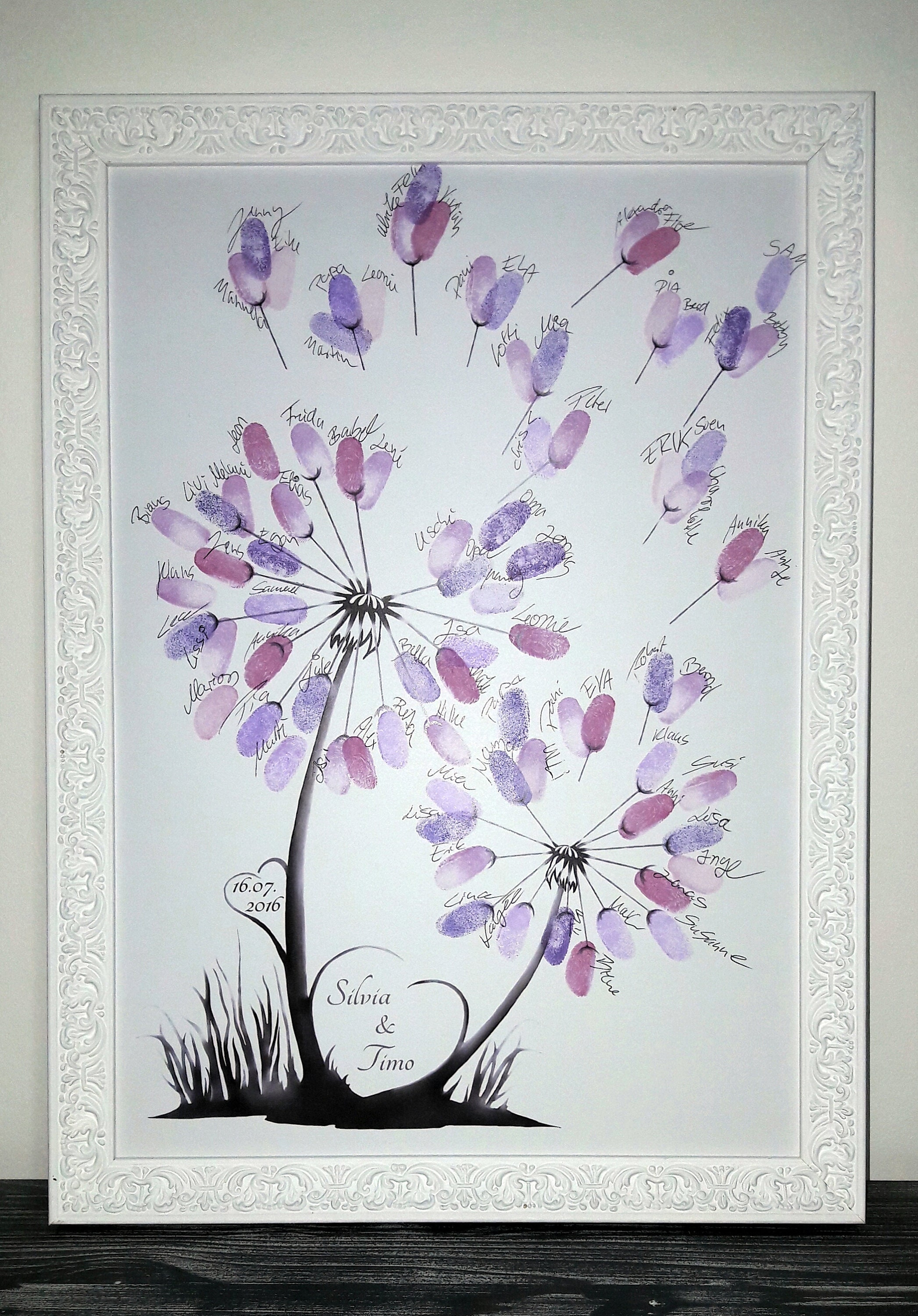 Wedding Tree Pusteblume Hochzeit Gästebuch Blume Weddingtree Etsy