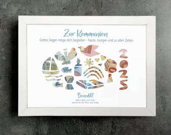 Konfirmation Geldgeschenk, Kommunion Geldgeschenk, Geschenk Konfirmation Geld Fisch personalisiert, Geldgeschenk Konfirmation