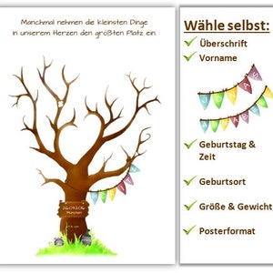 Cadeau voor doop, gepersonaliseerd, gastenboek alternatief, geboortecadeau babyshower
