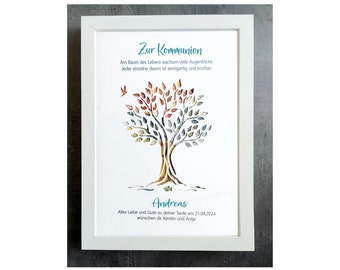 Communion personalized money gift, money gift communion tree, confirmation gift money, confirmation money gift for picture frames