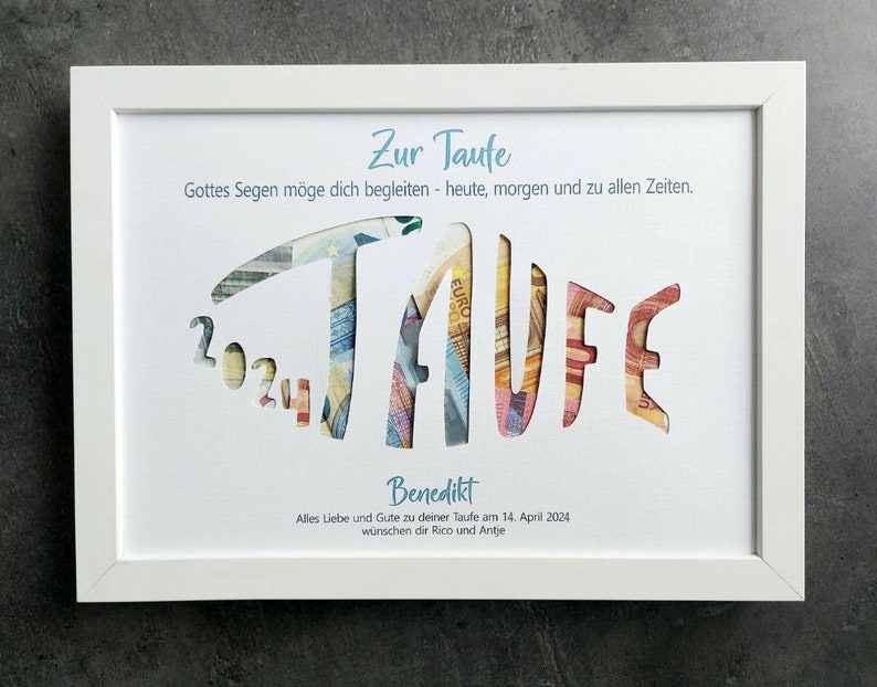 Geldgeschenk zur Taufe, Taufe Fisch, Taufe Geldgeschenk basteln, Taufe Karte Geld, Taufe personalisiertes Geldgeschenk, Taufe Geschenk personalisiert, Taufe Geschenk Junge, Taufe Karte, Taufkarte Fisch, Taufgeschenk, Geldgeschenk Bilderrahmen