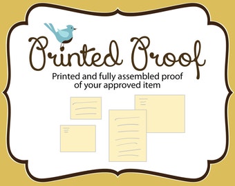 PRINTED PROOF - of your approved item