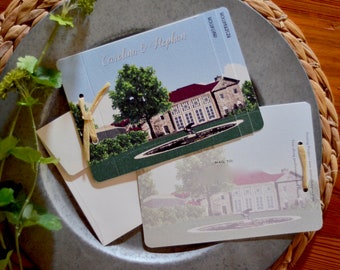 Cheekwood Gardens Livret Booklet Wedding Invitation