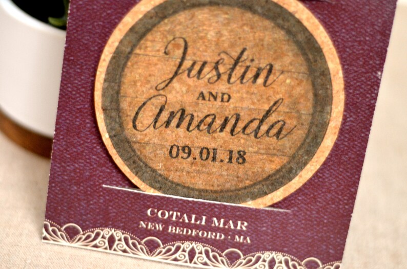 Personalized Coaster Save the Dates Cork Coasters Wedding Etsy