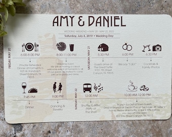 Palo Duro Wedding Timeline 5x7