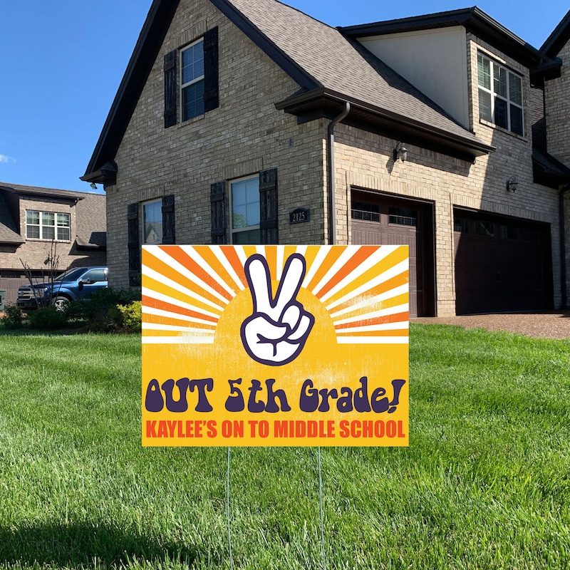 5th Grade Graduation Yard Sign - Etsy