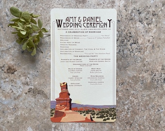 Palo Duro Wedding Program