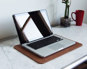 Distressed Nutmeg Brown Leather Desk Pad