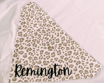 Leopard pet bandana dog or cat over the collar
