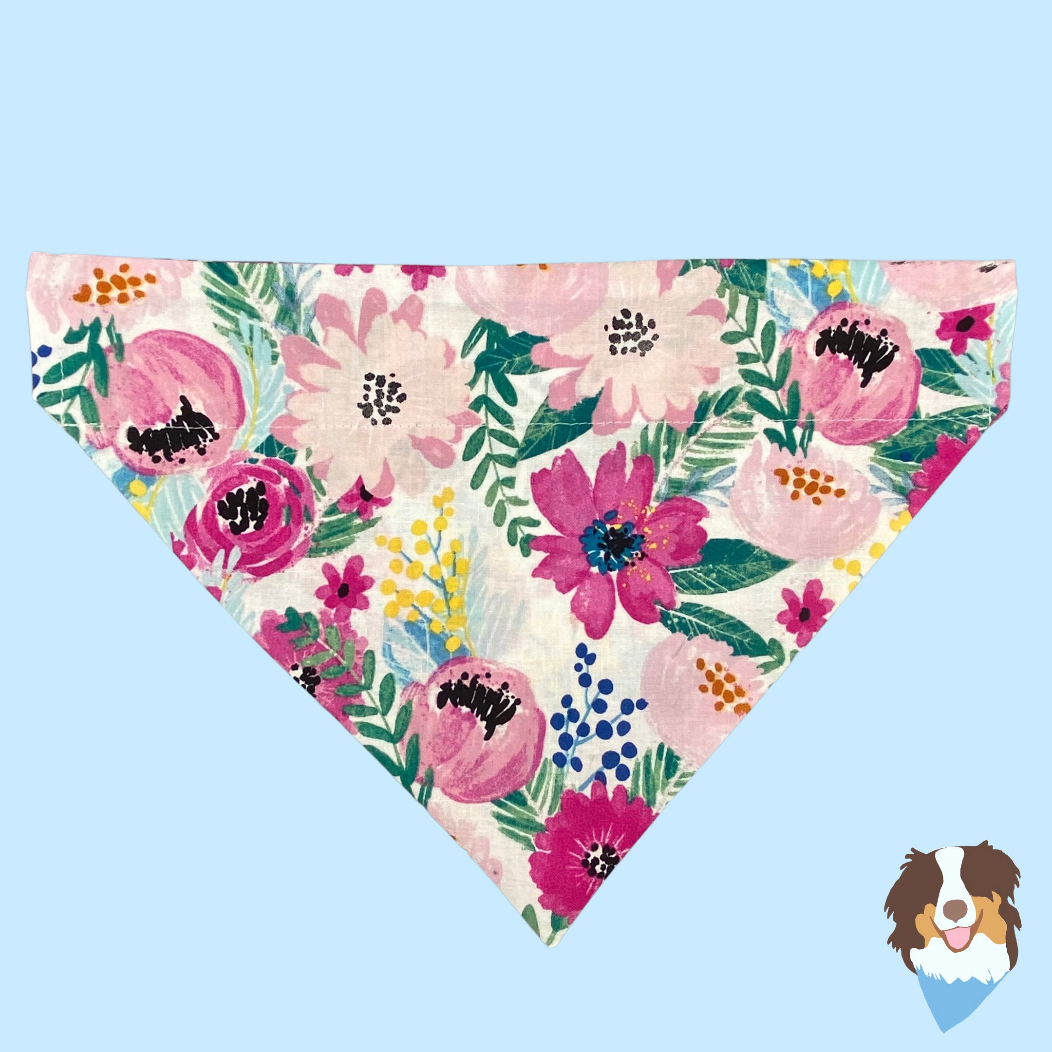 Personalized Pet Bandana Dog Bandana Floral Over the Etsy