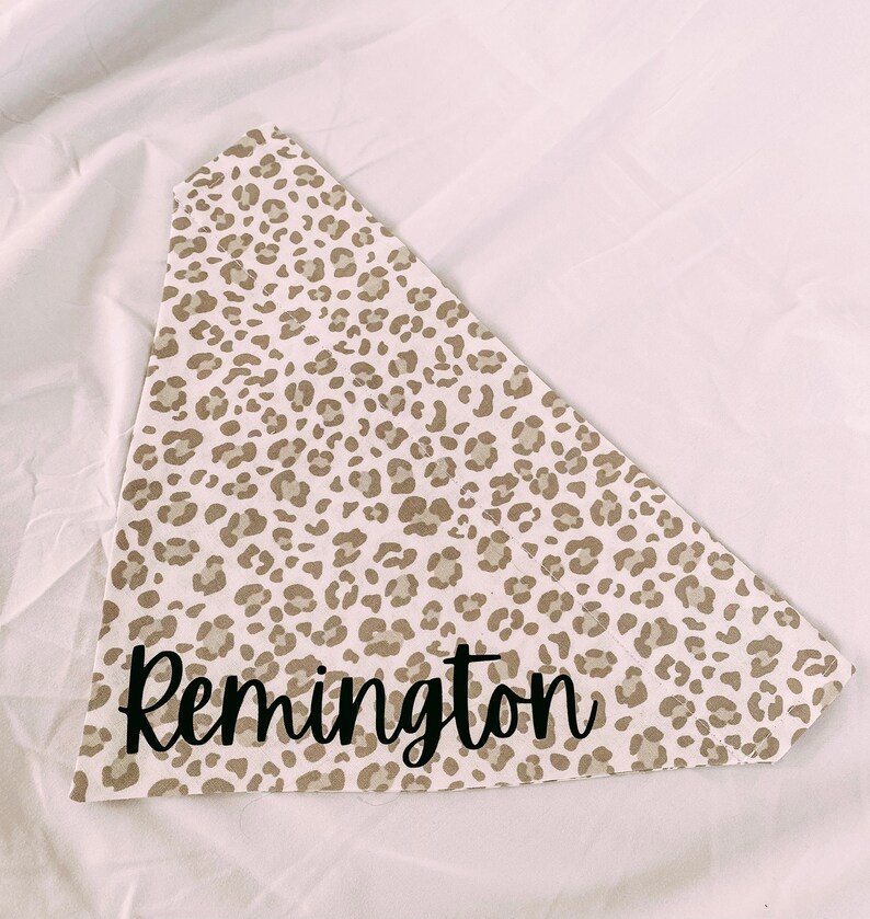 Snow Leopard Over the Collar Bandana Personalized Pet Bandana Dog Bandana