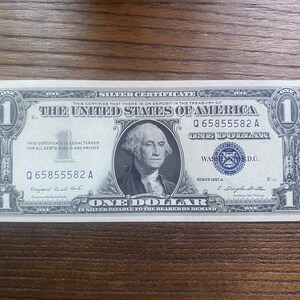 1957 1.00 Silver Certificate - Antique Notes - - Obsolete Notes - Collectible Currency - Small Notes - Silver Certificates