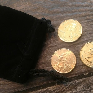 3 Gold Plated State Quarters -   Dates of our choice. Mint Sets - Mint Coins - Proof Sets - Collectible coins - US Coins