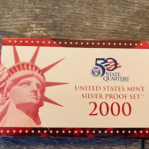 2000 US Silver Proof Set - An awesome addition to your proof set collection - Silver Coins