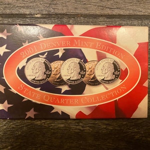 2001 Denver Mint Edition State Quarter Collection Set - Mint Sets - Mint Coins - Proof Sets - Collectible coins - US Coins