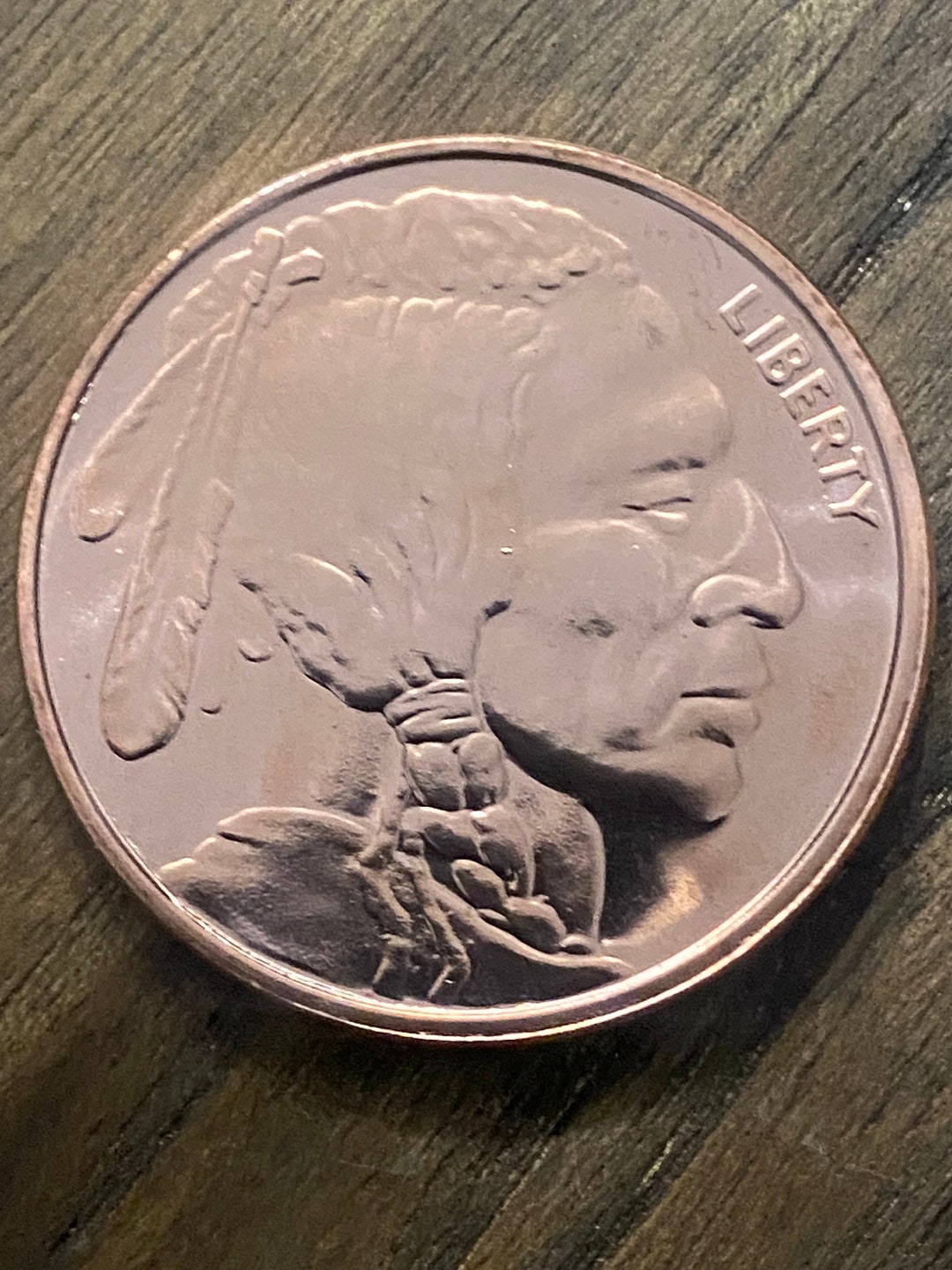 1 Ounce Copper Round .999 Copper buffalo Nickel Bullion Collectible Coins Pure Copper Must Have